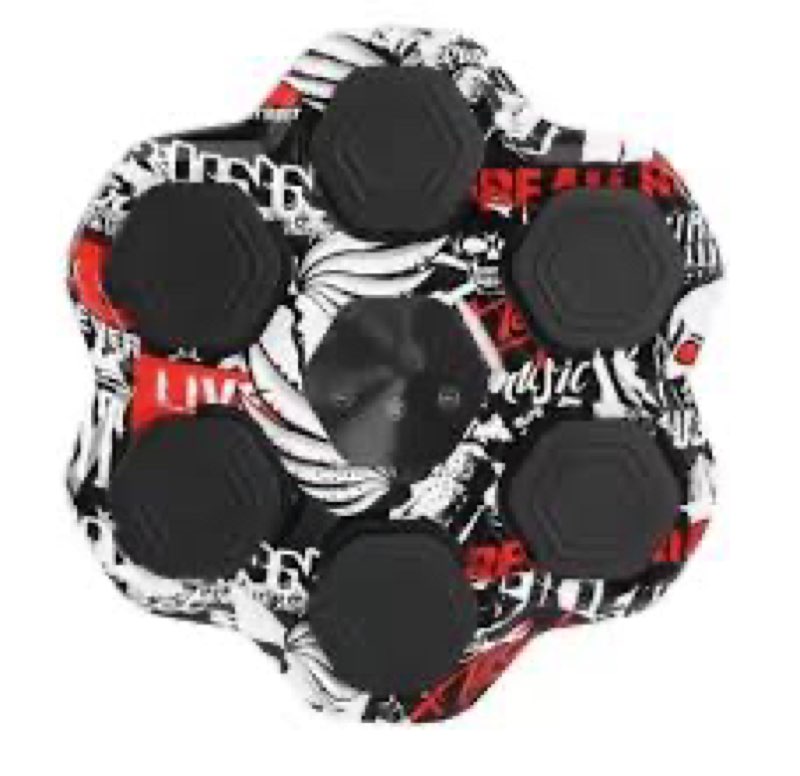 Music Boxing Machine, Smart Bluetooth Punching Machine with Gloves, 6 Target Large Size Punching, LE