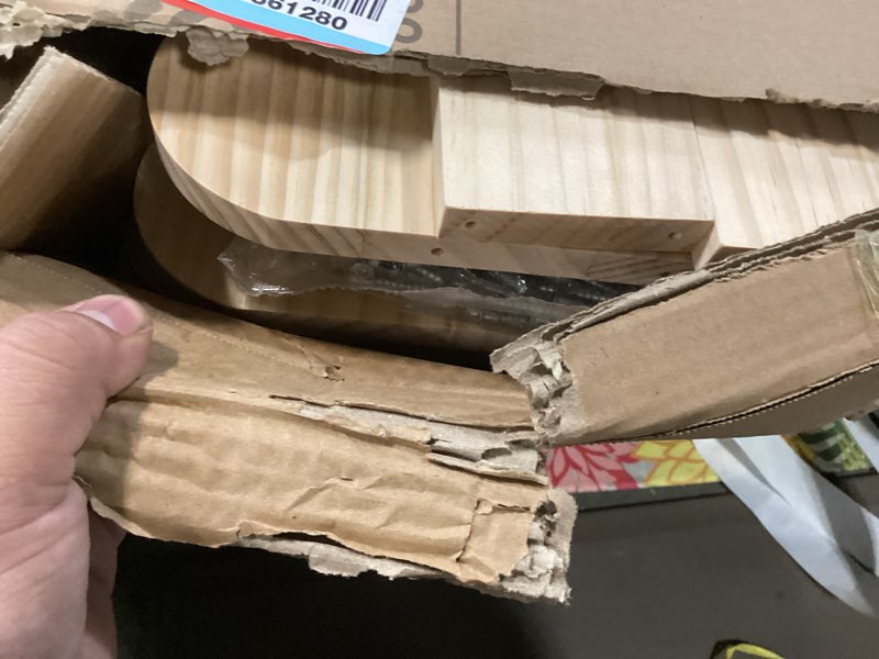 Condition photo showing Good Condition for SpaceAid 3-Tier Scalloped Bookshelf, Montessori Bookcase for Toddlers, Wooden Book Shelf Organizer Display Furniture for Kids Rooms, Playroom, Nursery and Classroom, Natural