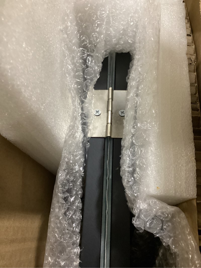 Condition photo showing As Is for houseables 3 way mirror, trifold mirror, trifold vanity, three way folding, tri fold, for braiding hair, 3way, 3 sided, three panel, triple, tabletop, bathroom, makeup, self haircut, 360, 21 x 31 inch 31"l x 21"w