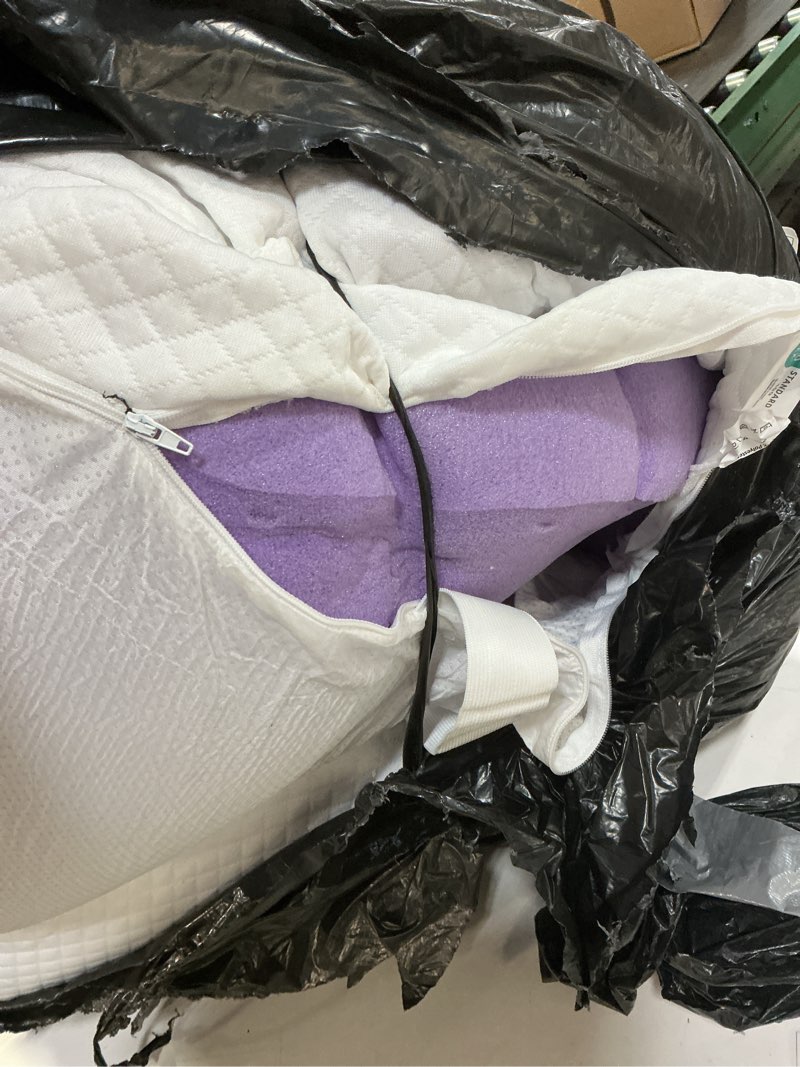 Condition photo showing As Is for SINWEEK 3 Inch Gel Memory Foam Mattress Topper Full Size, Ventilated High Density Pad for Back Pain, Bed Topper with Removable Soft Cover, CertiPUR-US Certified Full 3 Inch (White Cover)