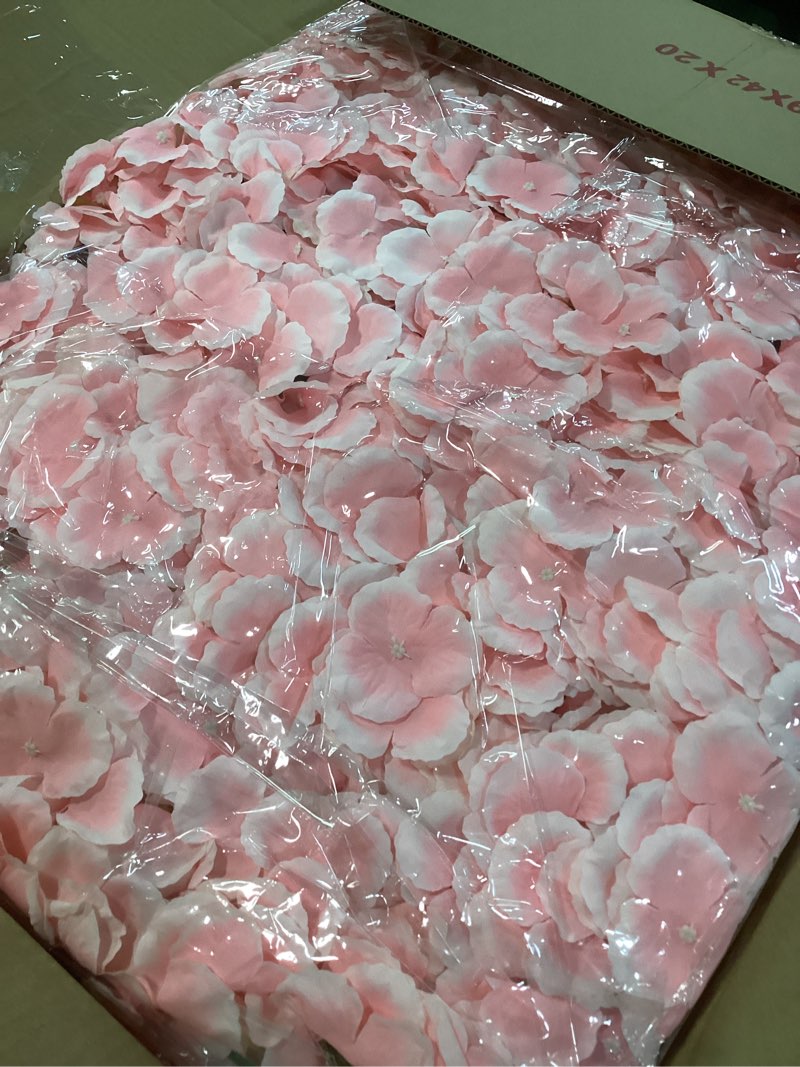 Condition photo showing Good Condition for blosmon flower wall backdrop decor: 12 pcs 24 x 16 inch blush artificial floral panels for wedding party baby bridal shower - 3d fake silk hydrangea wall decoration blush 12