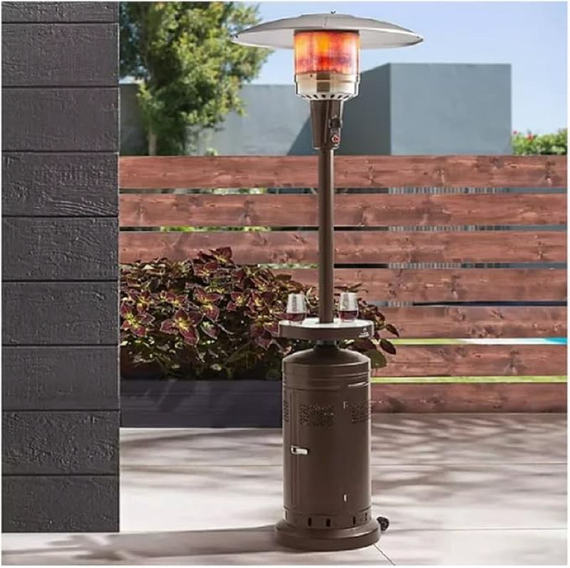 member's mark bronze patio heater with led table up to 48,000 btus