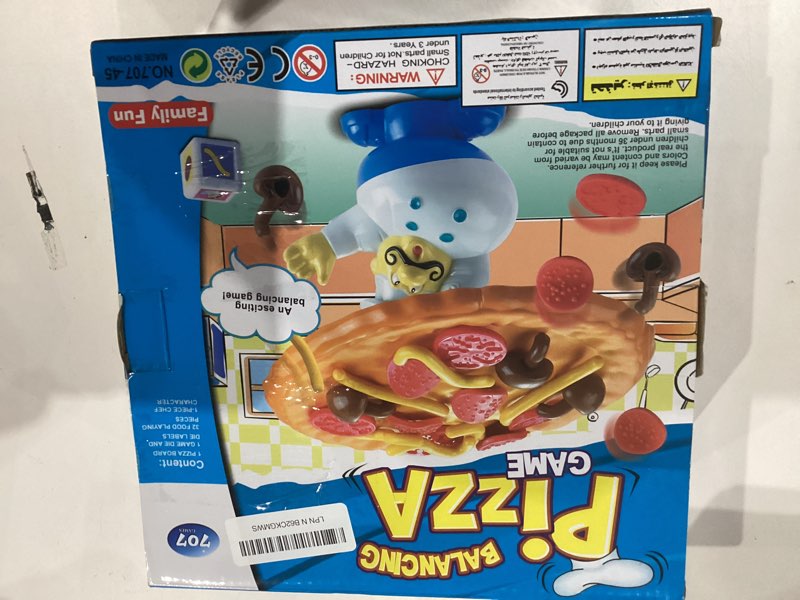Condition photo showing New/Like New for Topple Pizza Game,Tabletop Balancing Pizza Toy, Poppa's Pizza Pile-Up for 2-4 Players,Fun for Family & Friends