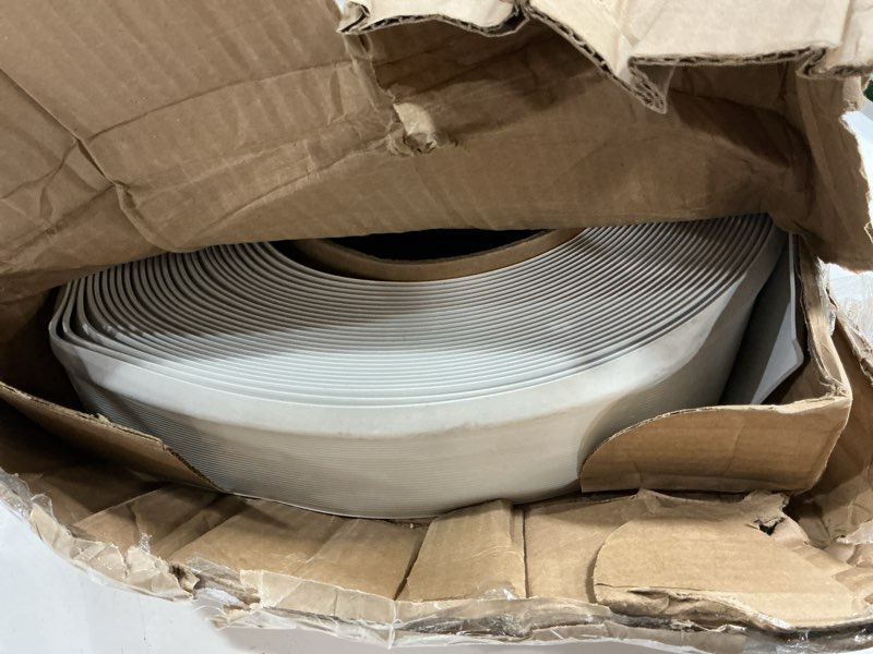 Condition photo showing Good Condition for mohawk vinyl cove wall base molding trim in white 4”w x 120’ l roll; one roll per carton 4"w x 120'l roll white full size precut roll