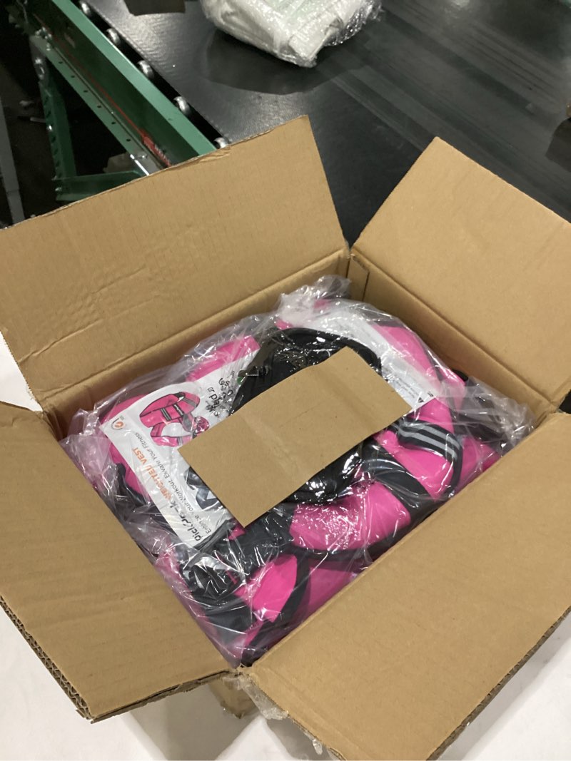 Condition photo showing Good Condition for weighted vest for woman man 5lb/6lb/8lb/12lb/15lb/20lb/25lb/30lb weighted vest for walking, strength training weight vest with adjustable buckle detachable phone pouch for running workout pink 30 lb