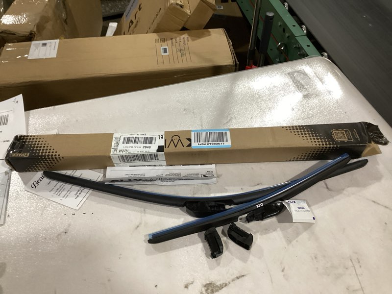 Condition photo showing Good Condition for ClixWipers 26" + 16" High Performance Premium Automotive Replacement Windshield Wiper Blades, Passenger and Driver Side Wiper Blade Designed For All Weather & Winter Conditions (Set of 2) 26" + 16" Premium