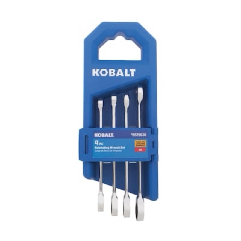 kobalt 4 -piece set standard (sae) ratchet wrench