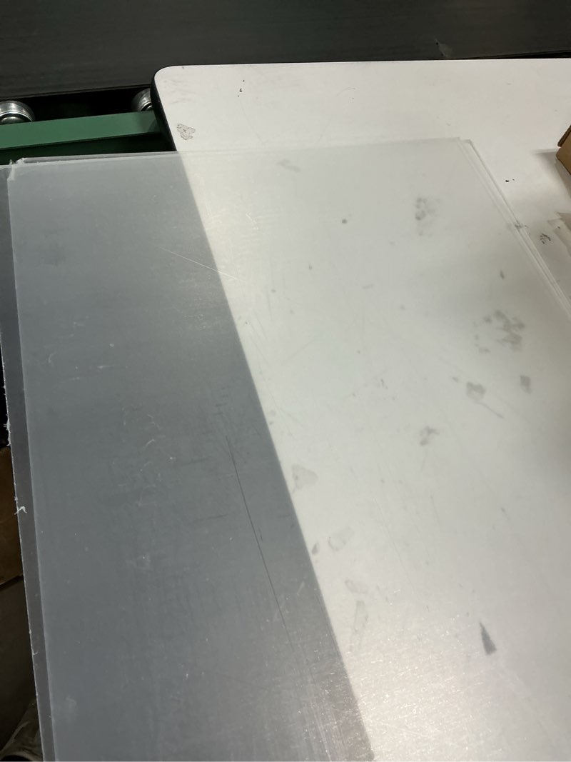 Condition photo showing Good Condition for (1 pcs)3mm Plástico Transparente Rígido Grueso 4X8 Hoja de PVC