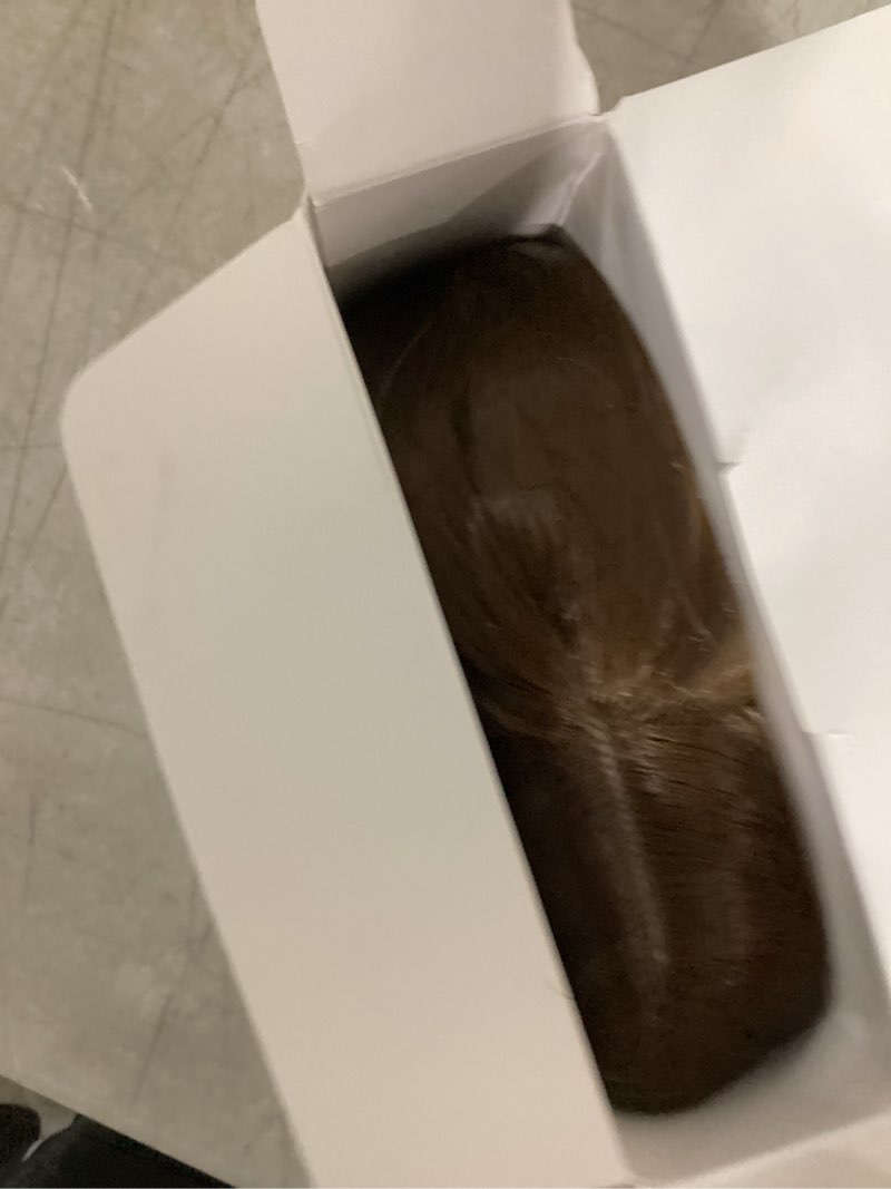 Condition photo showing Good Condition for feshfen long wigs with bangs, synthetic natural looking layered straight hair wig for women daily party use 18 inch, brown mixed blonde 18 inch brown mixed blonde