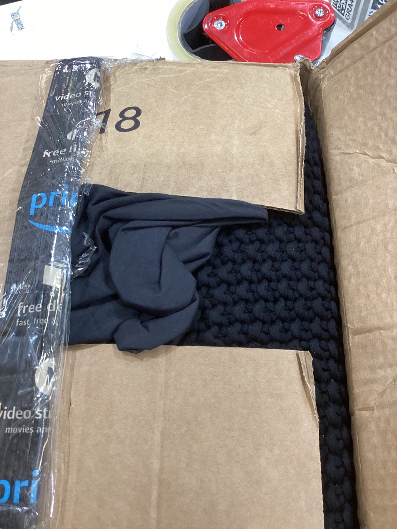 Condition photo showing Good Condition for 2 Pack Euro Pillow Shams 22x22 – 600 Thread Count 100% Organic Cotton Black Square Pillow Covers with 2 Inch Flange, Soft & Smooth Premium Hotel-Quality Pillowcases Set of 2 22" x 22" (Pack of 2) Black