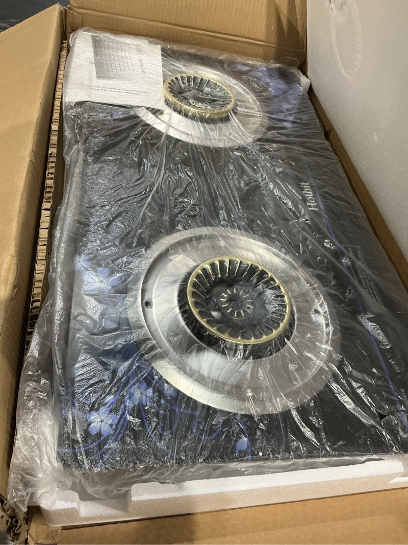 Condition photo showing Good Condition for hothit gas cooktop 2 burner outdoor propane stove, 28600 btu, portable auto ignition lpg tempered glass for camping, courtyard barbecue, rv travel