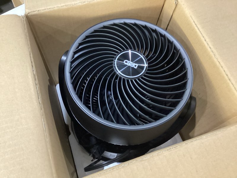 Condition photo showing Good Condition for dreo fan for bedroom, 13-inch oscillating table air circulator fan for whole room, 120° tilt adjustment, 25db ultra-quiet, 75ft powerful airflow, 4 speeds desk fans with remote for home, office standard black, not tested
