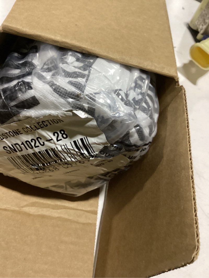 Condition photo showing Good Condition for JONATHAN Y Graphic Lines High-Low Runner Rug 2X8 White/Light Gray, Alcina Modern Scandinavian for Living Room, Bedroom, Kitchen, Easy-Cleaning, High Traffic, Pet-Friendly, Non-Shedding SND102C-28 White/Light Grey 2' x 8' (Runner)