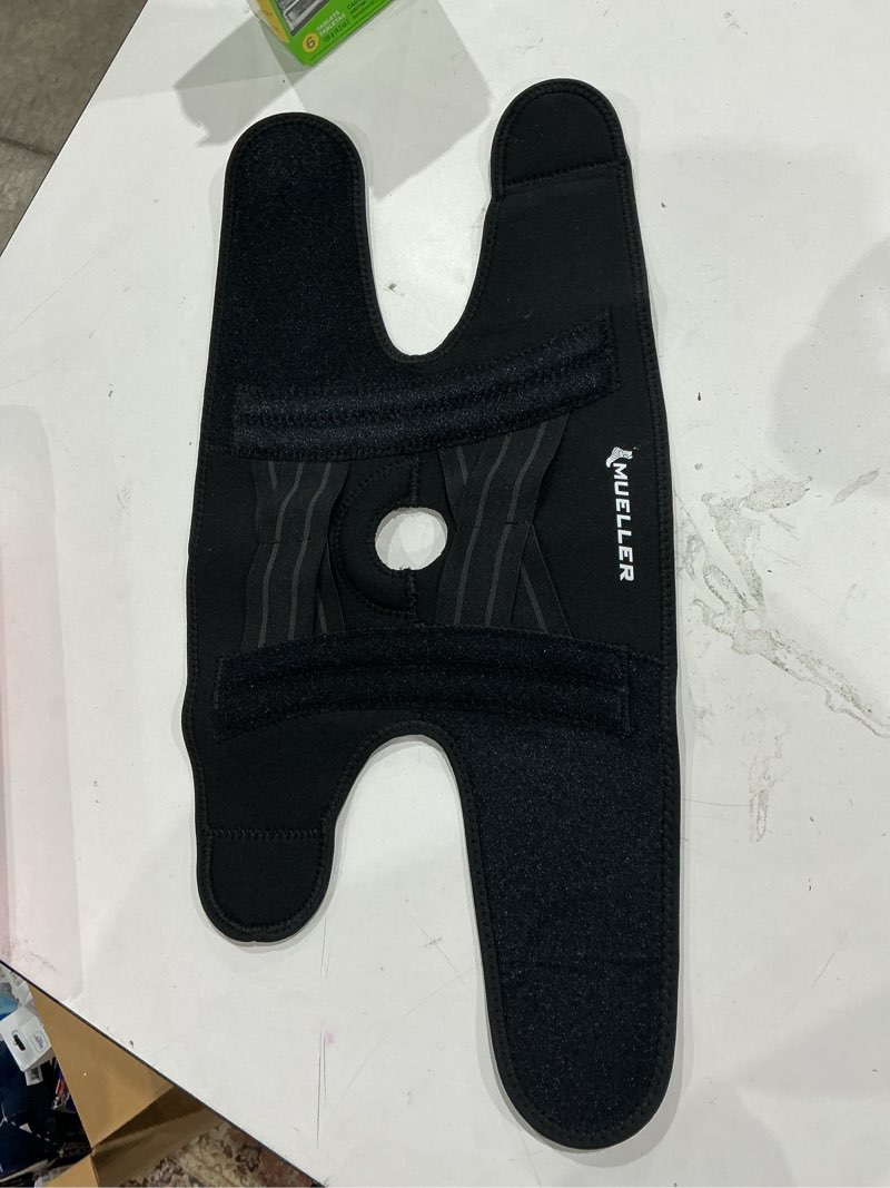 Condition photo showing Good Condition for mueller self adjusting knee stabilizer, black, one size fits most