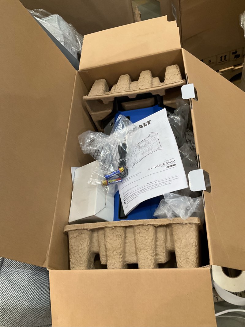 Condition photo showing Good Condition for kobalt 24-volt water resistant cordless bluetooth jobsite radio