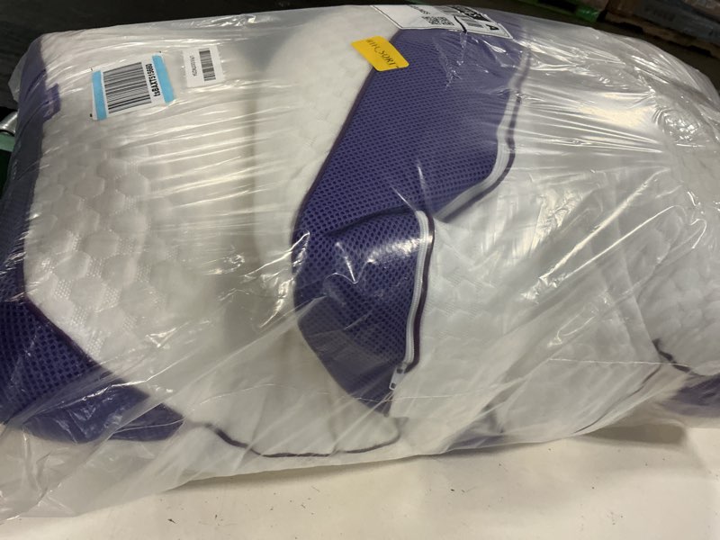 Condition photo showing Good Condition for homelab adjustable shredded memory foam pillows queen size, cooling bed pillows for sleeping with removable cover, medium pillows for side stomach & back sleepers, 2 packs 20"x28" queen (pack of 2) white
