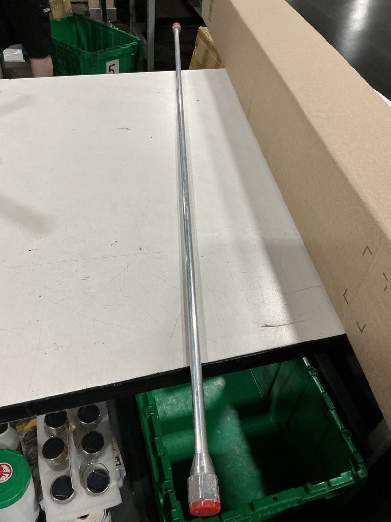 Condition photo showing As Is for 47inch airless paint sprayer tip extension pole, spray gun tip extension rod with red guard