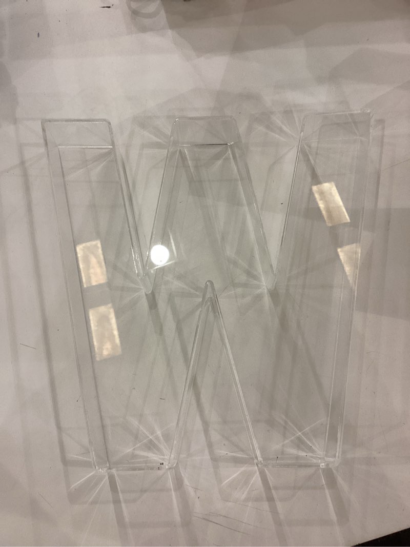 11" Clear Acrylic Letter & Number Charcuterie Tray-Reusable Fillable Alphabet Box for Displaying Can