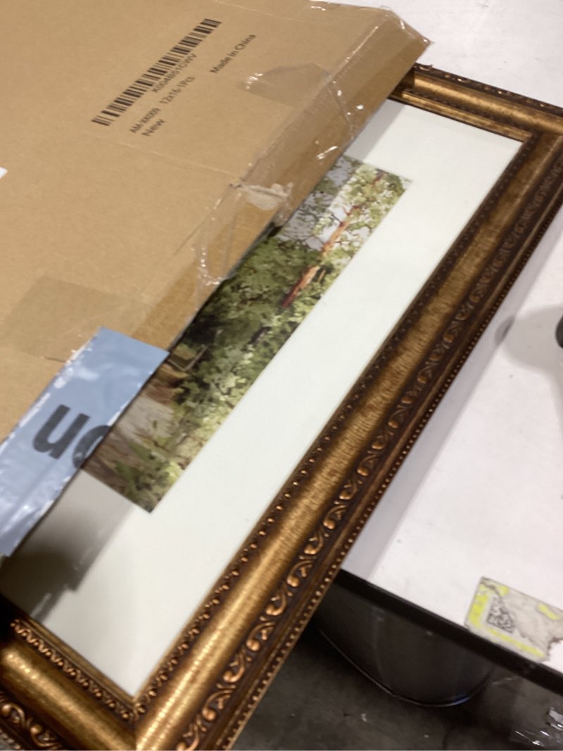 Condition photo showing New/Like New for 12x16 Antique Bronze Vintage Picture Frame, Ornate Vintage Picture Frames for Wall or Tabletop Display, 12 x 16 Photo Frame with Real Glass, Display Poster 8.5x11 with Mat or 12x16 without Mat for Antique Déco