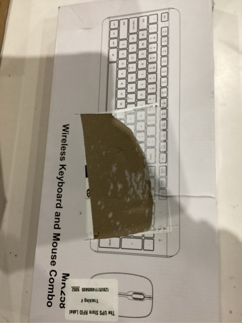 Condition photo showing New/Like New for wireless keyboard and mouse combo, full-size silent ergonomic keyboard and optical mouse, long battery life, 2.4g lag-free mice keyboard for mac, laptop, pc, windows(avocado green)