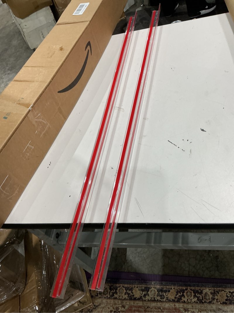 Condition photo showing Good Condition for wall corner protector - 2pcs, 39.4"x1.18" - self adhesive clear corner protectors for walls, cabinet doors, edge protector trim; easy to install corner guards for walls (100cm x 3cm) 39 3/8" x 1 3/16" clear 2