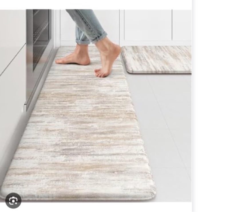 kitchen mat [2 pcs] cushioned anti-fatigue floor mat, waterproof non-skid ergonomic comfort foam rugs, standing mat for kitchen, floor,office, sink, laundry(grey) 17.3"x29"+17.3"x47" stylish grey