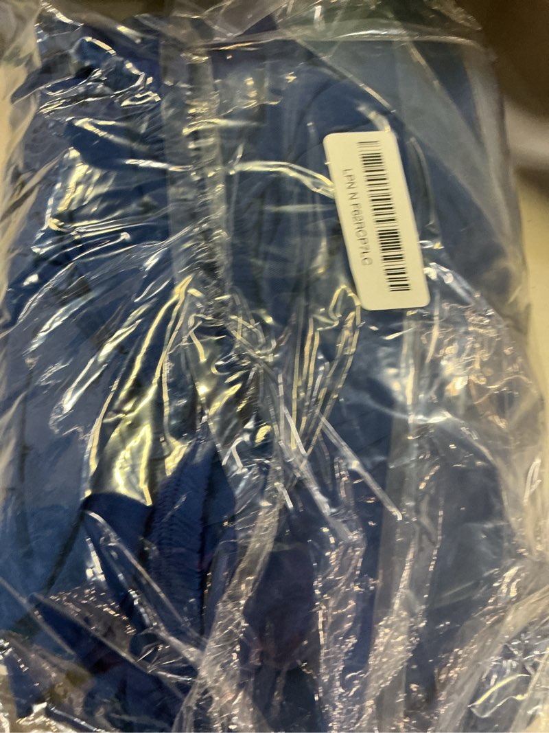 Condition photo showing Good Condition for moosfor spandex 8 foot rectangle table cloth 2 pack, elastic fitted tablecloths for picnic, stretch washable patio table cover for outdoor, camping, banquet and parties (blue, 30"x96") blue 96" x 30" (rectangular)