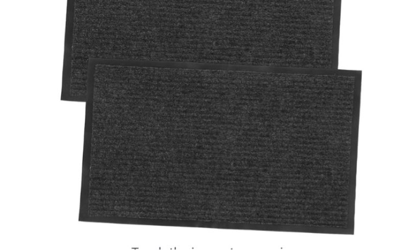 INOOMP 2stücke Gestreifte Indoor Eingangsmatten rutschfest Und Wasserabsorbierend Strapazierfähige Fußmatten Für Eingangsbereich