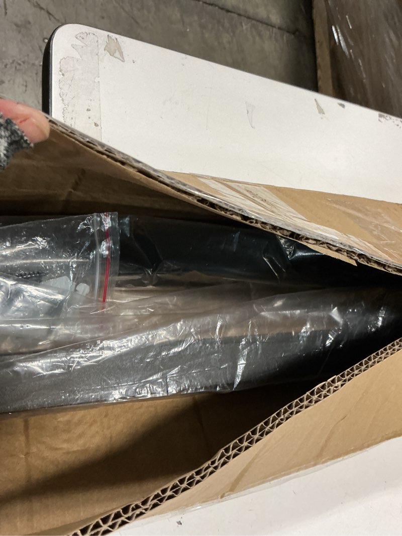 Condition photo showing Good Condition for 6FT Stair Railings Indoor, Black Iron Railings for Stairs, Industrial Handrail Wall Mounted, Hand Railing for Stairs Indoor 500lbs Load Capacity, Sturdy Stair Railing for Loft Porch Deck, 2 Sections 6 Feet Black