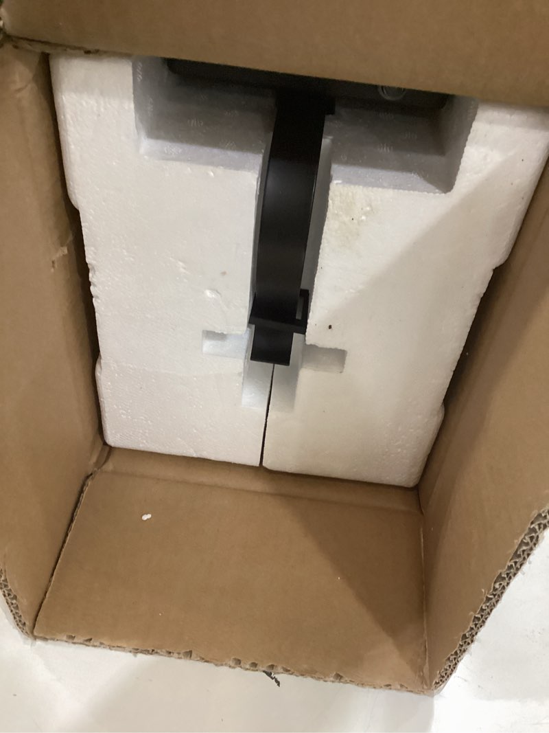 Condition photo showing Good Condition for wisbeam 17.75in large size dusk to dawn wall sconce for house, black outdoor wall lantern, modern porch lights outdoor, metal construction with clear glass, 1 pack 17.75in 1 pack dusk to dawn