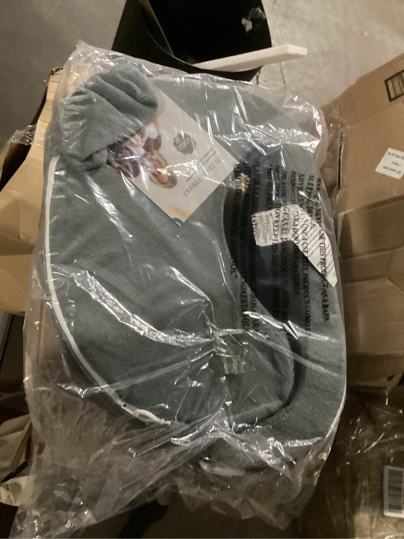 Condition photo showing New/Like New for My Brest Friend Nursing Pillow - Deluxe - Enhanced Comfort w/ Slipcover - Ergonomic Breastfeeding Pillow For Ultimate Support For Mom & Baby - Adjustable Pillow W/ Handy Side Pocket, Evening Grey
