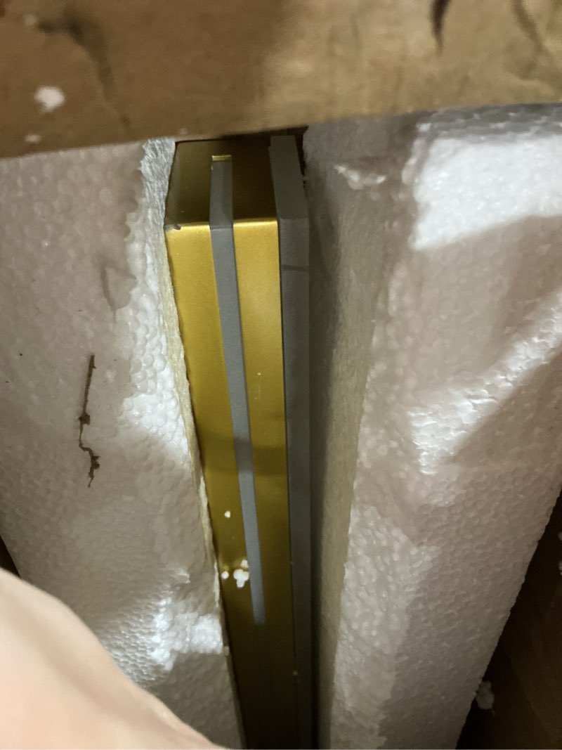 Condition photo showing Good Condition for sinerise led modern bathroom vanity light fixtures (48-inch, 3000k/4000k/6000k, dimmable), gold modern acrylic bathroom wall lighting fixtures over mirror 48-inch gold