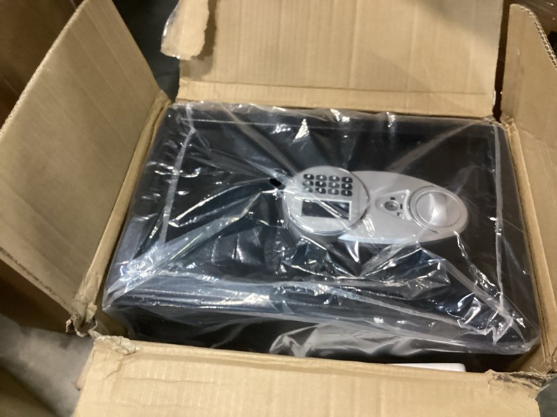 Condition photo showing Good Condition for 1.6 Cuft Fire proof Safes for HOME USE, Anti-Theft Digital Personal Security Safety Box with Electronic Keypad and Spare Keys, Home Safes Fireproof Waterproof for Money Medicine Document Valuables