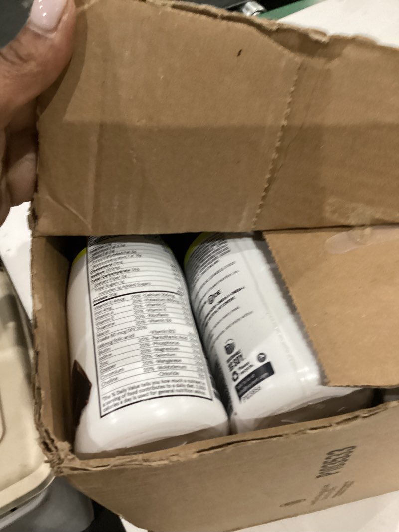 Condition photo showing Good Condition for soylent complete coffee meal replacement shake, cafe mocha, ready-to-drink plant based caffeinated protein drink, contains 20g vegan protein and 1g sugar, 14oz (12 pack) café mocha 14 fl oz (pack of 12)