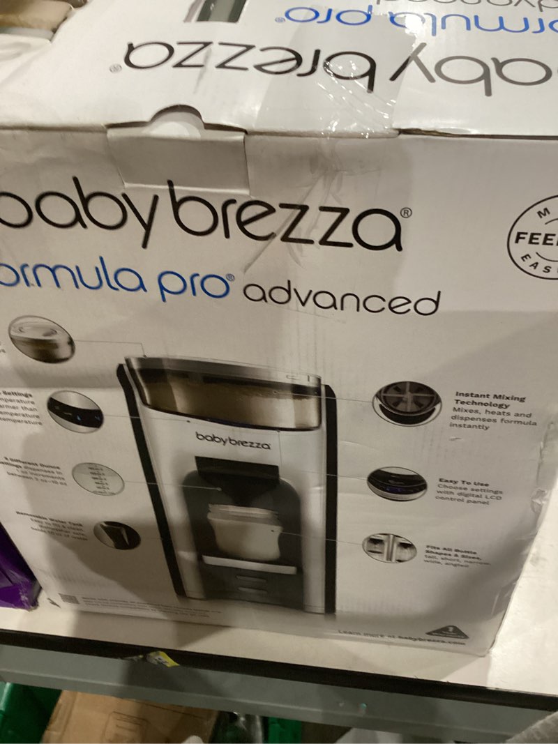 Condition photo showing As Is for Baby Brezza New and Improved Formula Pro Advanced Formula Dispenser Machine - Automatically Mix a Warm Formula Bottle Instantly - Easily Make Bottle with Automatic Powder Blending, White