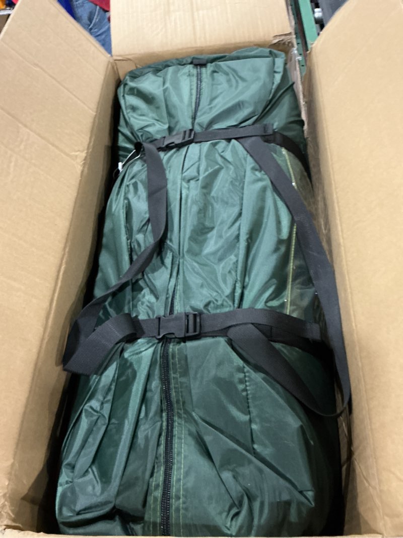 Condition photo showing New/Like New for ShinHye SUV Tent for Camping with Porch, Waterproof PU5000mm Spacious 5 Person Car Tents for Camping SUV, Includes Rainfly and Storage Bag for Family Outdoor, 9.8' W X 9.8' L X 7.3' H, Green