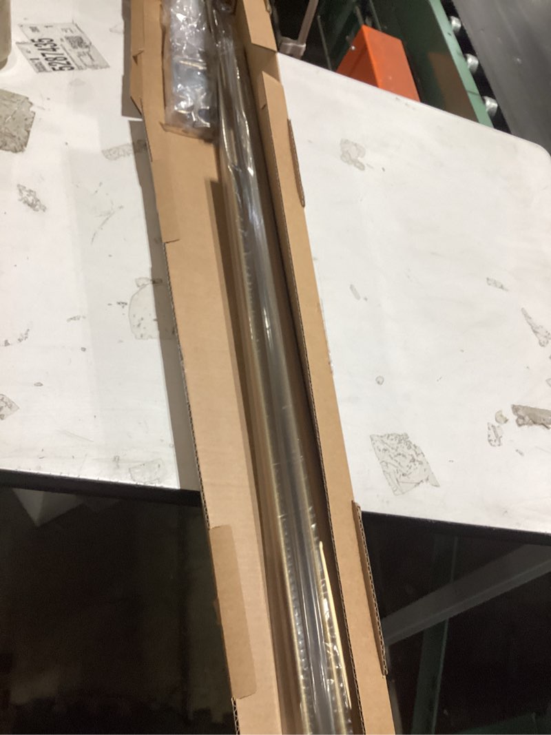 Condition photo showing Good Condition for ivilon drapery window curtain rod - end cap style design 1 inch pole. 72 to 144 inch color warm gold