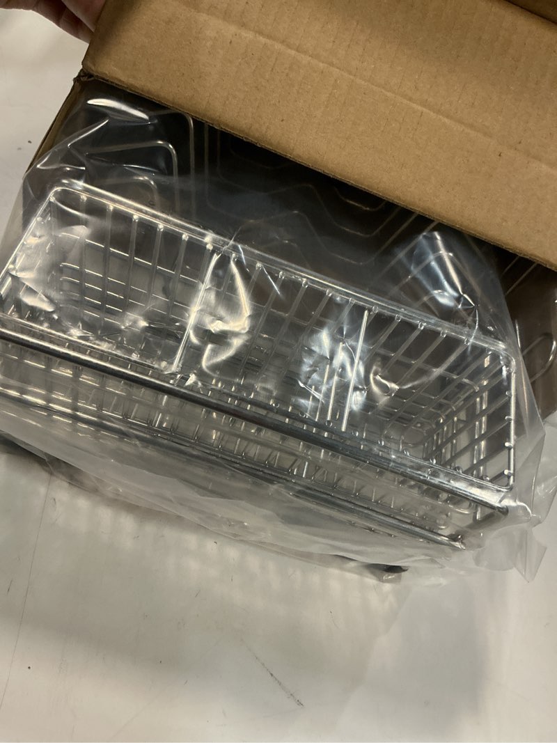 Condition photo showing Good Condition for Kraus Workstation Kitchen Sink Dish Drying Rack Drainer and Utensil Holder, 17" L x 9" W, Stainless Steel, KDR-3 Dish Rack Silver