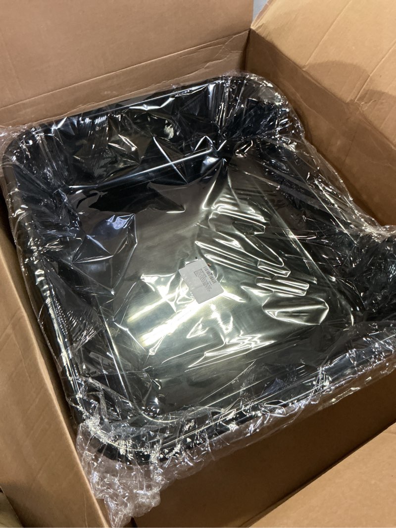 Condition photo showing Good Condition for blaucasa 1 pack extra large dog litter box pan tray (abs material), low entry jumbo senior litter boxes for multiple kitten big cats, pet safe indoor dog potty (black, 24" l x 20" w) large (pack of 1) black