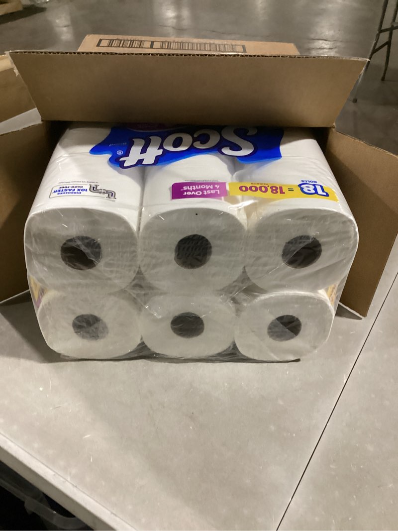 Condition photo showing Good Condition for Scott 1000 Toilet Paper, 18 Rolls, Septic-Safe, 1-Ply Toilet Tissue Regular 1000 Sheets (Pack of 18)