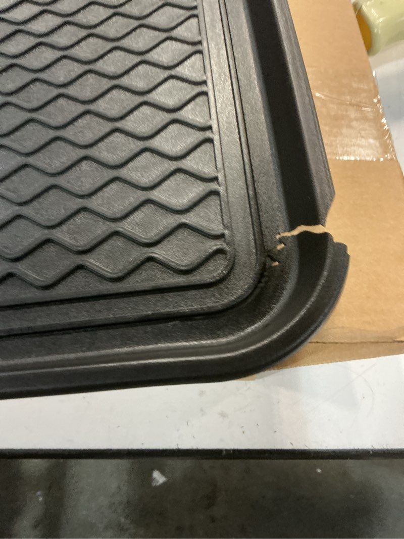 Condition photo showing As Is for multi-purpose boot tray mat,shoe tray mat,pet bowl tray,waterproof trays for indoor and outdoor floor protection,24" x 15"/medium …