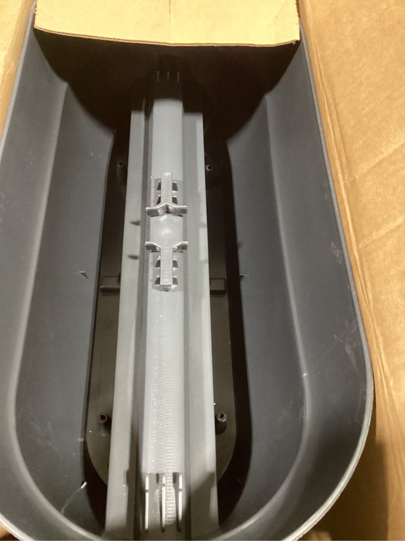 Condition photo showing Good Condition for bloomers railing planter with drainage holes – 24" weatherproof resin planter – charcoal charcoal 24.3 × 10.5 × 9.5 inches