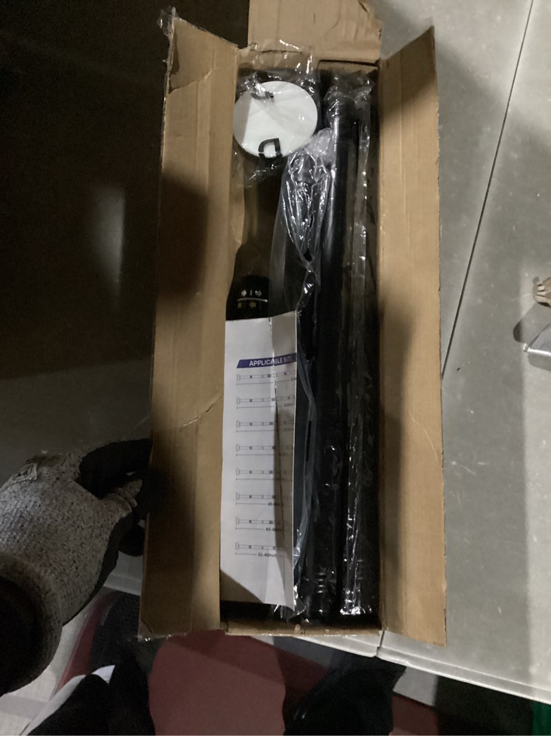 Condition photo showing New/Like New for Tension Curtain Rod 32-90Inch Black Tension Rod Adjustable Curtain Rods No Drilling Spring Rods Shower Rods for Bathroom,Windows,Closets,Doorway,Patio 32" to 90" Black 1P