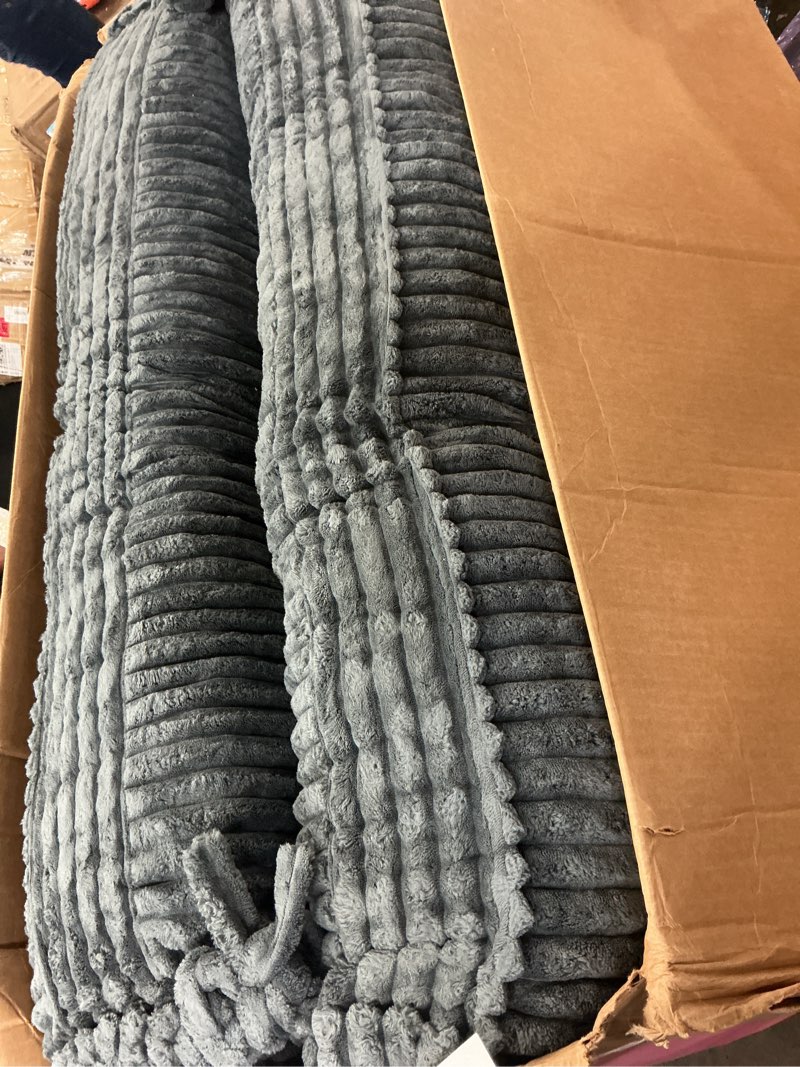 Condition photo showing As Is for 10" futon mattress queen size,futons sofa couch bed with straps, thick corduroy floor mattress for adults, roll up folding mattress shredded foam filling, medium firm (gray, queen)