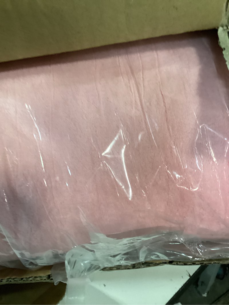 Condition photo showing Good Condition for acomopack baby play mat for floor 1.3" thick memory foam play mat 59"×71" tummy time crawling with non-slip bottom for living room,nursery,soft velvet playpen mats for kids,infants?pink? pink 59"×71"
