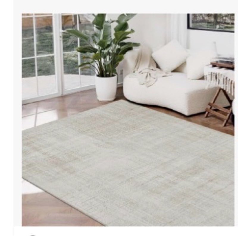 Joydeco 5x7 Area Rugs for Living Room, Machine Washable Vintage Area Rugs, Low Pile Non Slip Carpet,