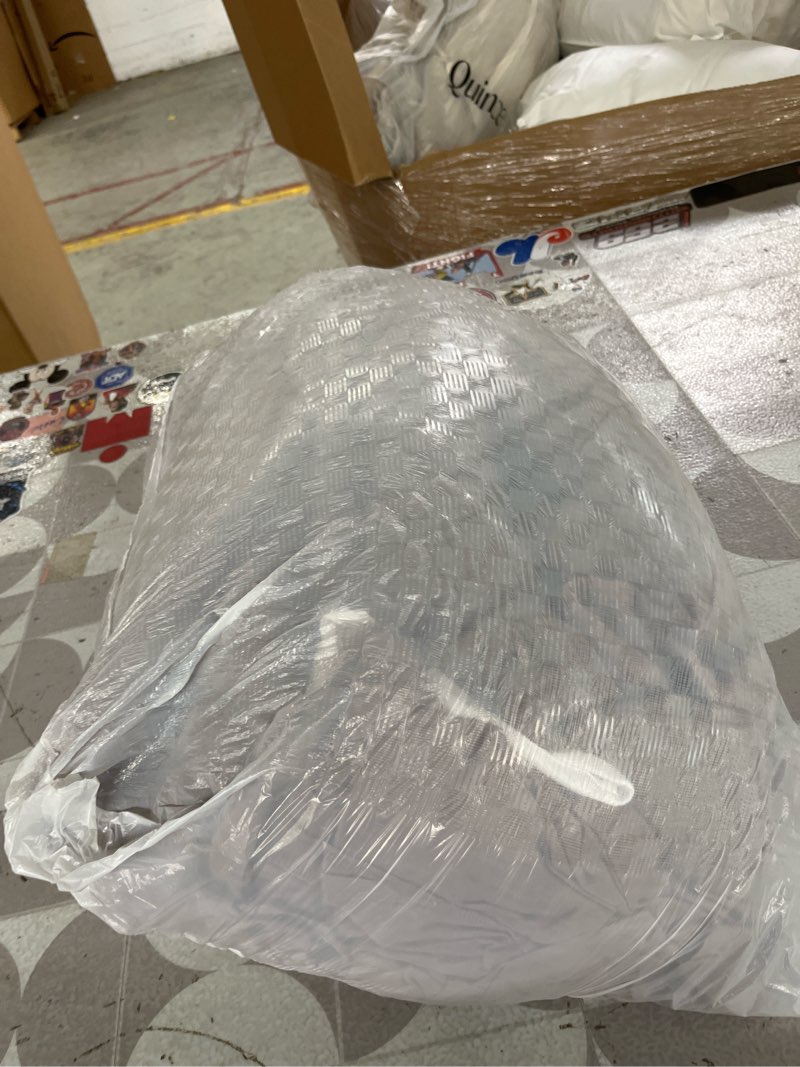Condition photo showing Good Condition for organic airy gauze box quilt, full/queen, fig