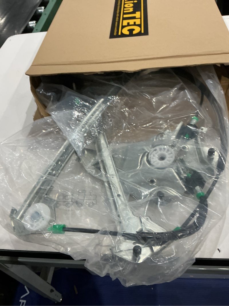 Condition photo showing As Is for power window regulator without motor, front left driver side compatible with ford mustang 2010 2011 2012 2013 2014 coupe/convertible, replaces# 752-258, ar3z6323209a front driver side