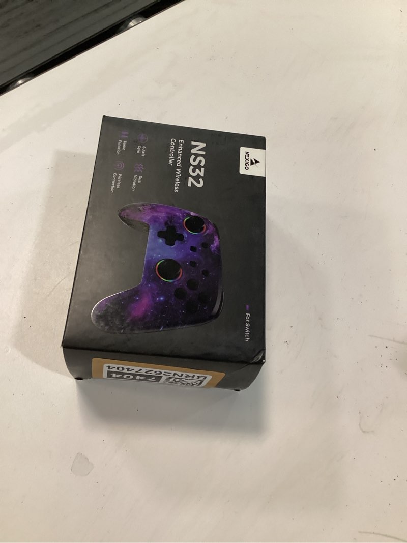 Condition photo showing New/Like New for NexiGo Wireless Controller (No Deadzone) for Switch 2 and Switch, Extra Controllers for Nintendo Switch Controllers, Bluetooth Switch Controller, Turbo and LED Light (White & Blue) Regular Arctic Chiller