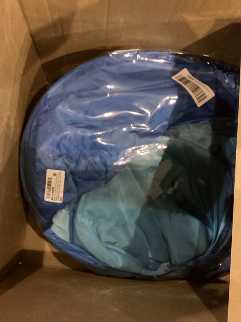 Condition photo showing Good Condition for SwimWays Spring Float Premium Recliner with Canopy Pool Lounger, Inflatable Pool Floats Adult with Fast Inflation for Ages 15 & Up, Sky Blue Canopy Recliner (New Version)